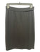 St John Size 4 Black Knit Pencil Elastic Skirt Black / 4