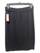 St John Size 4 Black Knit Pencil Elastic Skirt Black / 4