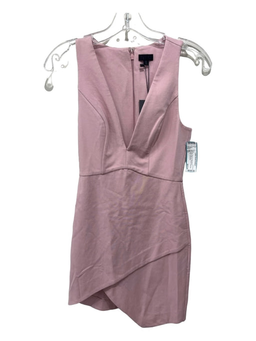 NBD Size XS Light Pink Rayon & Nylon Blend Sleeveless Back Zip Darted Dress Light Pink / XS