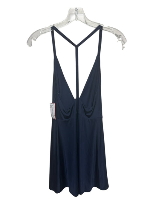 NBD Size S Navy Blue Polyester & Spandex Spaghetti Strap Solid Y Back Mini Dress Navy Blue / S