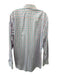 Guffey's Size L White & Pink Cotton Grid Button Up Men's Long Sleeve Shirt White & Pink / L