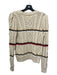 Veronica Beard Size S Cream & Multi Cotton & Polyester Striped Pullover Sweater Cream & Multi / S