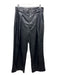 Mother Size 28 Black Polyurethane Zip Fly Pleated Pockets High Rise Pants Black / 28