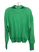 Closed Size M Light Green Polyacrylic & Wool Terry Knit Mock Neck Top Light Green / M