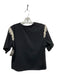 Veronica Beard Size S Black Cotton Pearl Fringe Short Sleeve Top Black / S