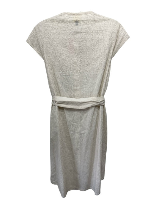 Megan Huntz Size S Ecru No Fabric Tag Button Front Above Knee Sleeveless Dress Ecru / S