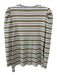 Veronica Beard Size S White, Green & Pink Cotton Blend Striped Round Neck Top White, Green & Pink / S