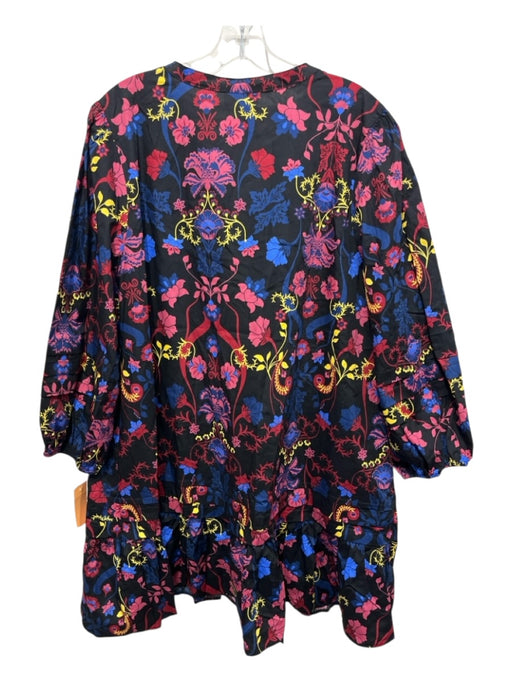 Sugarlips Size XL Black, Red, Multi Cotton floral print Half Sleeve Dress Black, Red, Multi / XL