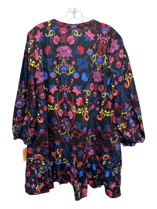 Sugarlips Size XL Black, Red, Multi Cotton floral print Half Sleeve Dress Black, Red, Multi / XL