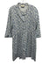 Tuckernuck Size XL Blue, Green, White Cotton & Spandex 3/4 Sleeve Buttons Dress Blue, Green, White / XL