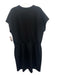 Spanx Size XL Black Modal & Polyester Cap Sleeve Elastic Waist Pockets Dress Black / XL