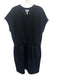 Spanx Size XL Black Modal & Polyester Cap Sleeve Elastic Waist Pockets Dress Black / XL