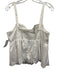 Tibi Size 6 White Cotton Sleeveless Paneled Gathered Detail Tank Top White / 6