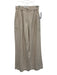WeWoreWhat Size 00 Beige Cotton Zip Fly High Rise Texture Wide Leg Pants Beige / 00