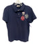 Gant Size M Navy Cotton Blend Solid Polo Patches Men's Short Sleeve Navy / M