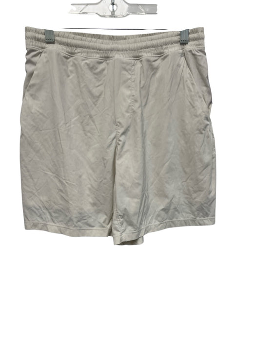 Lululemon Size Est M Beige Synthetic Solid Athletic Men's Shorts Beige / Est M