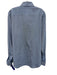 Armani AS IS Size 16 Blue Cotton Solid Button Up Men's Long Sleeve Shirt Blue / 16