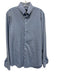 Armani AS IS Size 16 Blue Cotton Solid Button Up Men's Long Sleeve Shirt Blue / 16