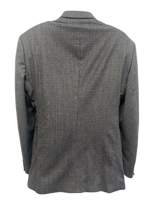 Armani Gray Wool Blend Micro 2 Button Men's Blazer Gray / 56