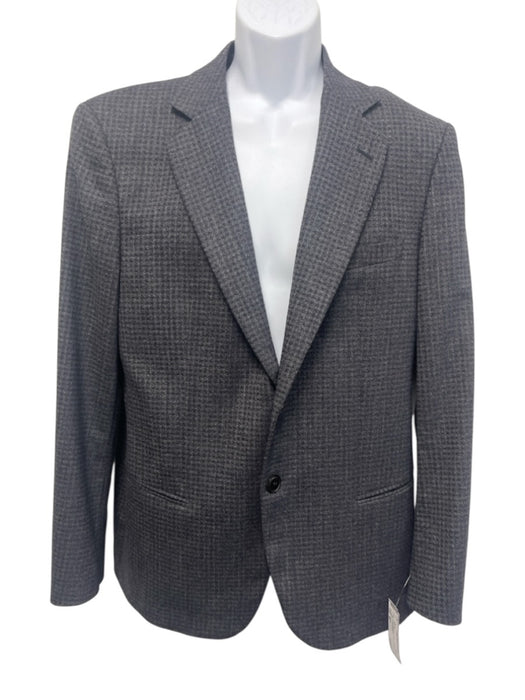 Armani Gray Wool Blend Micro 2 Button Men's Blazer Gray / 56