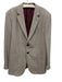 Armani Tan Wool Blend Micro Patch Pocket 2 Button Men's Blazer Tan / 52