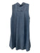 Alice + Olivia Size S Chambray Lyocell blend Collared Button Up Sleeveless Top Chambray / S