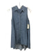 Alice + Olivia Size S Chambray Lyocell blend Collared Button Up Sleeveless Top Chambray / S
