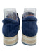 Softwaves Shoe Size 38.5 Blue & Multi Leather Perforated Platform Sneakers Blue & Multi / 38.5