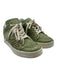 A.S. 98 Shoe Size 38 Green & White Leather Perforated Low Top Lace Up Sneakers Green & White / 38
