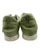 A.S. 98 Shoe Size 38 Green & White Leather Perforated Low Top Lace Up Sneakers Green & White / 38