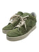 A.S. 98 Shoe Size 38 Green & White Leather Perforated Low Top Lace Up Sneakers Green & White / 38