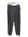 Eileen Fisher Size L Charcoal Tencel & Polyester Elastic Waist Textured Pants Charcoal / L