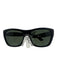 Ray Ban Black Acetate Silver Hardware Square Sunglasses Black