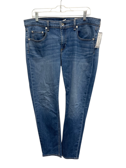 Rag & Bone Size 31 Medium Wash Cotton Denim Zip Fly Low Rise Slim Leg Jeans Medium Wash / 31