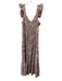 Cleobella Size S Brown, White, Blue Cotton Sleeveless Paint Splatter Dress Brown, White, Blue / S