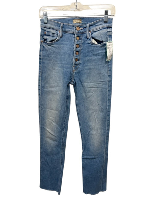 Mother Size 26 Light Wash Cotton Button Fly Slim Fit High Rise Jeans Light Wash / 26