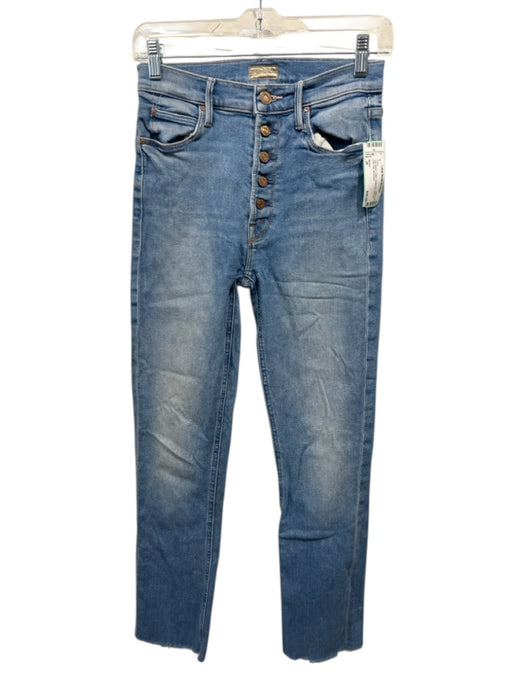 Mother Size 26 Light Wash Cotton Button Fly Slim Fit High Rise Jeans Light Wash / 26