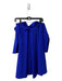 Milly Size 8 Royal Blue Polyester Blend Strapless Back Zip Arm Ties Dress Royal Blue / 8