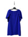 Milly Size 12 Royal Blue Polyester Blend Boat Neck V Back Side Zip Dress Royal Blue / 12