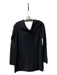 Worth Size M Black Wool Blend Off Shoulder Long Sleeve Tunic Style Sweater Black / M