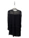 Ramy Brook Size M Black Silk Long Sleeve Lace Detail Round Neck Dress Black / M