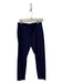 Trina Turk Size 8 Navy Rayon Blend Elastic Waist Pull On Back Pocket Pants Navy / 8