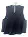 Tibi Size 10 Black Triacetate Keyhole Back feather Sleeveless Top Black / 10