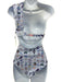 Marysia Size XXL Blue, Green & Purple Poly Blend Cut Outs Cold Shoulder swimwear Blue, Green & Purple / XXL