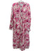 Laurence Bras Size 36 Pink, White, black Cotton Long Sleeve Floral Print Dress Pink, White, black / 36