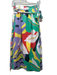 Mara Hoffman Size XL Green, Purple & Multi Organic Cotton Wrap pocket Maxi Skirt Green, Purple & Multi / XL