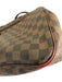 Louis Vuitton Brown & Tan Coated Canvas Leather trim Damier Side Ties Tote Bag Brown & Tan / M