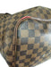 Louis Vuitton Brown & Tan Coated Canvas Leather trim Damier Side Ties Tote Bag Brown & Tan / M