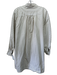 Ann Mashburn Size L Tan & White Cotton Stripe Long Sleeve Shift Dress Tan & White / L