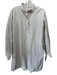 Ann Mashburn Size L Tan & White Cotton Stripe Long Sleeve Shift Dress Tan & White / L